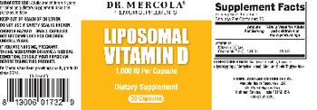 Dr Mercola Liposomal Vitamin D 1,000 IU - supplement