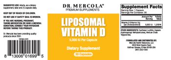 Dr Mercola Liposomal Vitamin D - supplement