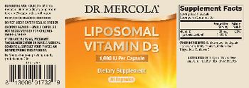 Dr Mercola Liposomal Vitamin D3 1,000 IU - supplement