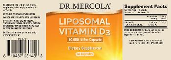 Dr Mercola Liposomal Vitamin D3 10,000 IU - supplement