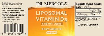 Dr Mercola Liposomal Vitamin D3 5,000 IU - supplement