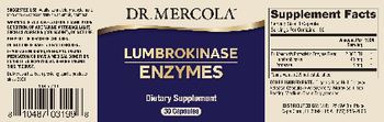 Dr Mercola Lumbrokinase Enzymes - supplement