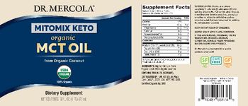 Dr Mercola Mitomix Keto Organic MCT Oil - supplement