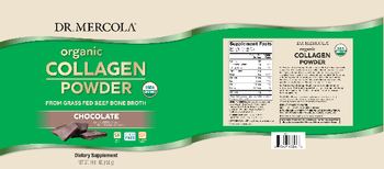 Dr Mercola Organic Collagen Powder Chocolate - supplement