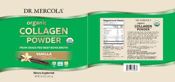 Dr Mercola Organic Collagen Powder Vanilla - supplement