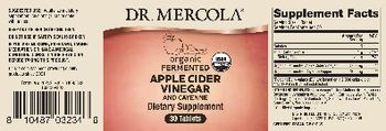 Dr Mercola Organic Fermented Apple Cider Vinegar and Cayenne - supplement