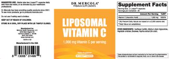 Dr. Mercola Premium Supplements Liposomal Vitamin C - supplement