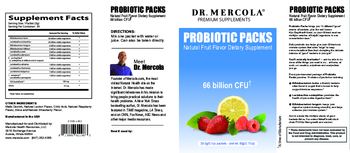 Dr. Mercola Premium Supplements Probiotic Packs Natural Fruit Flavor - natural fruit flavor supplement