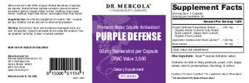 Dr. Mercola Premium Supplements Purple Defense - supplement