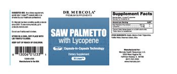 Dr. Mercola Premium Supplements Saw Palmetto With Lycopene - supplement