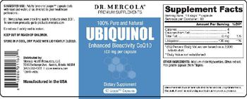 Dr. Mercola Premium Supplements Ubiquinol - supplement
