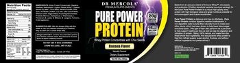 Dr Mercola Pure Power Protein Banana Flavor - supplement