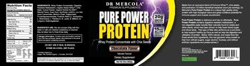 Dr Mercola Pure Power Protein Chocolate Flavor - supplement