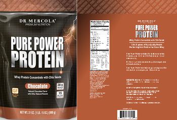 Dr Mercola Pure Power Protein Chocolate - 