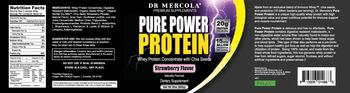 Dr Mercola Pure Power Protein Strawberry Flavor - supplement