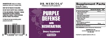 Dr Mercola Purple Defense - supplement