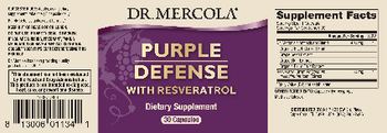 Dr Mercola Purple Defense with Resveratrol - supplement