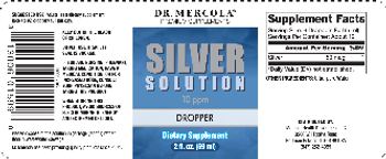 Dr Mercola Silver Solution Dropper - supplement