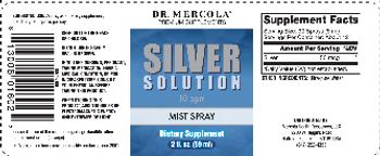 Dr Mercola Silver Solution Mist Spray - supplement