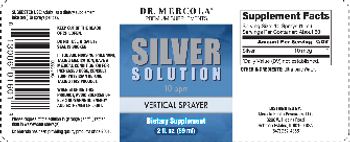 Dr Mercola Silver Solution Vertical Sprayer - supplement