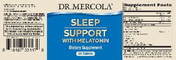 Dr Mercola Sleep Support with Melatonin - supplement