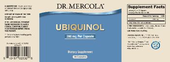 Dr Mercola Ubiquinol 200 mg - supplement