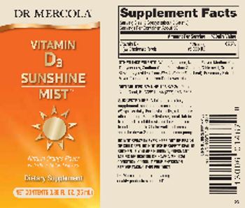 Dr Mercola Vitamin D3 Sunshine Mist Natural Orange Flavor - supplement