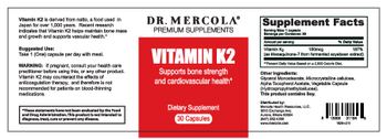 Dr Mercola Vitamin K2 - supplement