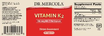 Dr Mercola Vitamin K2 180 mcg - supplement