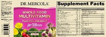 Dr Mercola Whole-Food Multivitamin plus Vital Minerals for Women - supplement