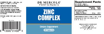 Dr Mercola Zinc Complex - supplement