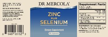 Dr Mercola Zinc plus Selenium - supplement
