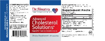 Dr. Sinatra Advanced Cholesterol Solutions - supplement