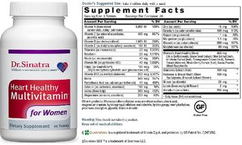 Dr. Sinatra Heart Healthy Multivitamin for Women - supplement