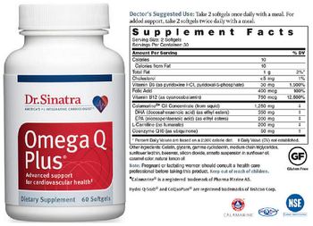 Dr. Sinatra Omega Q Plus - supplement