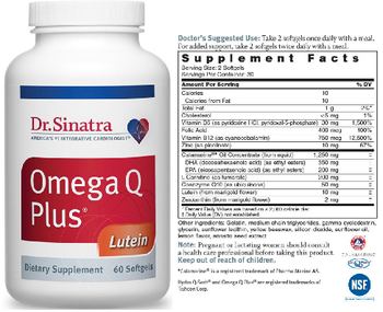 Dr. Sinatra Omega Q Plus Lutein - supplement