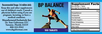 Dr. Stan Guberman BP Balance - 
