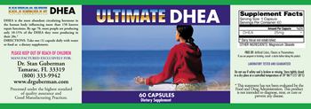 Dr. Stan Guberman Ultimate DHEA - supplement