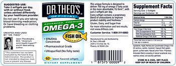Dr. Theo's Official Advanced Premium Omega-3 - supplement