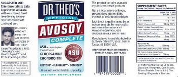 Dr. Theo's Official Avosoy Complete - supplement