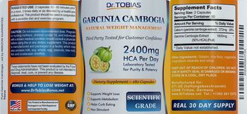 Dr. Tobias Garcinia Cambogia - supplement