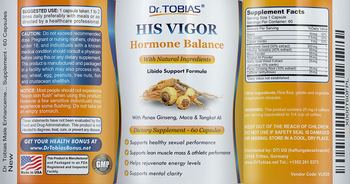 Dr. Tobias His Vigor - supplement
