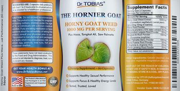 Dr. Tobias Horny Goat Weed 1000 mg - supplement