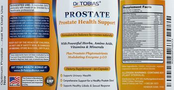 Dr. Tobias Prostate - supplement