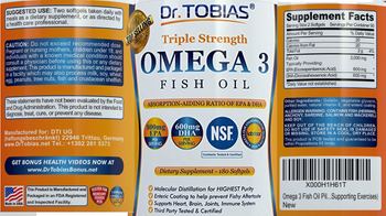 Dr. Tobias Triple Strength Omega 3 Fish Oil - supplement
