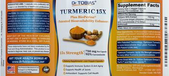 Dr. Tobias Turmeric 15x 750 mg - supplement