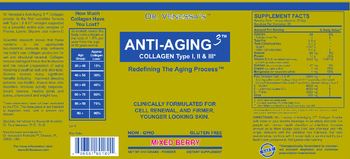 Dr. Venessa's Anti-Aging 3 Collagen Type I, II & III Mixed Berry - supplement
