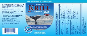Dr. Venessa's Formulas Antarctic Krill Omega 369 Plus 7 - supplement