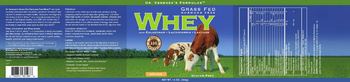 Dr. Venessa's Formulas Grass Fed Hormone Free Whey Natural - 