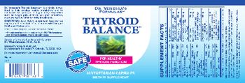 Dr. Venessa's Formulas Thyroid Balance - supplement